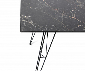 Руссо обеденный стол из HPL 150х80см, цвет черный мрамор