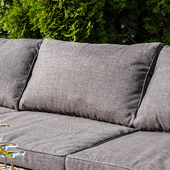 Лунго модуль диванный прямой с подушками, цвет соломенный (гиацинт) фото 7