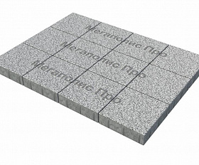 Тротуарные плиты Выбор Квадрат Б.1.К.6 300х300х60 мм Стоунмикс Белый с черным
