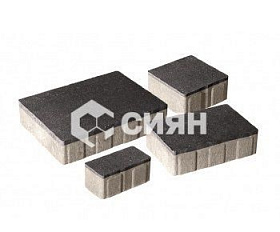 Тротуарная плитка Сиян Бавария П24-6 60 мм Черный