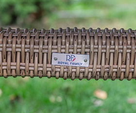 Обеденный стол Isabella Royal Family из искусственного ротанга, цвет бежевый