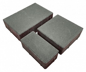 Тротуарная плитка Лидер 40 Провинция 60 мм Серый