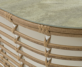 Валенсия журнальный столик из искусственного ротанга, цвет соломенный