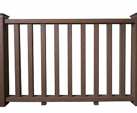 Балясина ограждения Экодэк Спирит 50х50 мм, цвет Шоколад