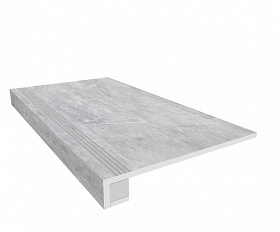 Комплект Керамогранитная ступень Estima VS02 33x120 см с бортиком + Подступенок 14,5х120 см