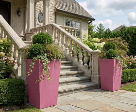 Кашпо Concretika Коник 40x40x70 Пинк 4010