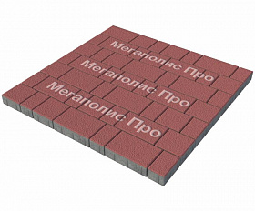 Тротуарная плитка Выбор Старый город 1Ф.6 60 мм. Красный Гранит