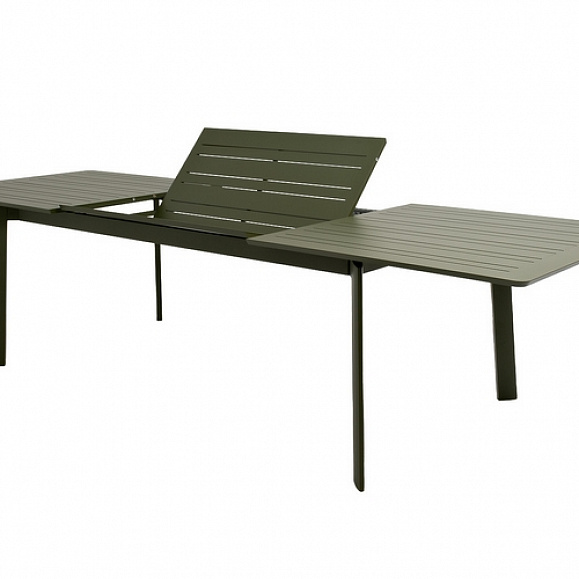 Обеденный стол из алюминия ГОНЗО раздвижной 200/300 см олива Joygarden фото 3