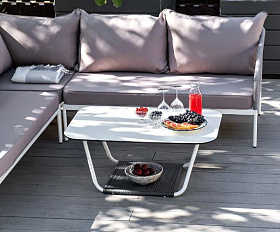 Лаунж-зона модульная Канны 4SIS из роупа (веревки), цвет светло-серый