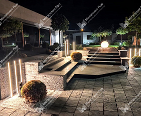 Тротуарная плитка Антара Выбор Искусственный камень Б.1.АН.6 60 мм. Шунгит