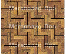 Тротуарная плитка Выбор Паркет Б.4.П.6 Листопад Гранит Осень