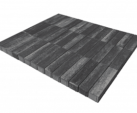 Тротуарная плитка Braer Ригель 320x80x60 мм Colormix Ночь