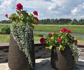 Кашпо Concretika Colonna 40x40x80 Erosia