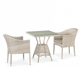 Комплект плетеной мебели T706/Y350-W85 2Pcs Latte
