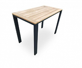 Комплект обеденной мебели Lyon 280A+10N Brafritid антрацит/натуральный, алюминий/тик