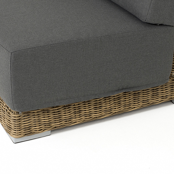 Капри модуль диванный правый с подушками, цвет соломенный фото 5