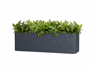 Кашпо Concretika Balconera 94х32х30 Basalt