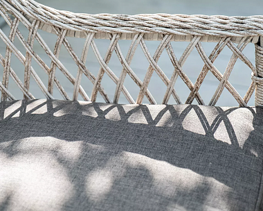 Обеденная Латте 4SIS группа плетеная, цвет бежевый