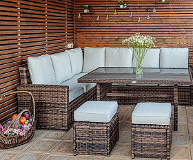 Комплект мебели Zorro Royal Family из искусственного ротанга, цвет коричневый