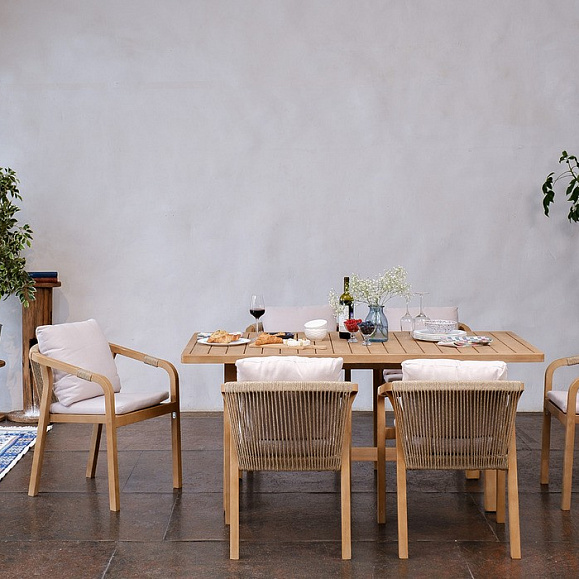 Обеденная группа из акации RIMINI M со столом 170 см Joygarden фото 1