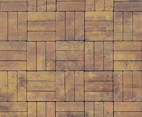 Тротуарная плитка Artstein Паркет 60 мм Color Mix Бромо