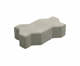 Тротуарная плитка 342 механический завод Волна 240х130х80 мм, светло-серый