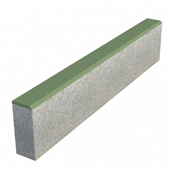 Бордюр тротуарный Выбор БР 100х20х8 Стандарт Зеленый фото 1