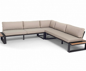 Тулон угловой модульный диван, каркас из алюминия