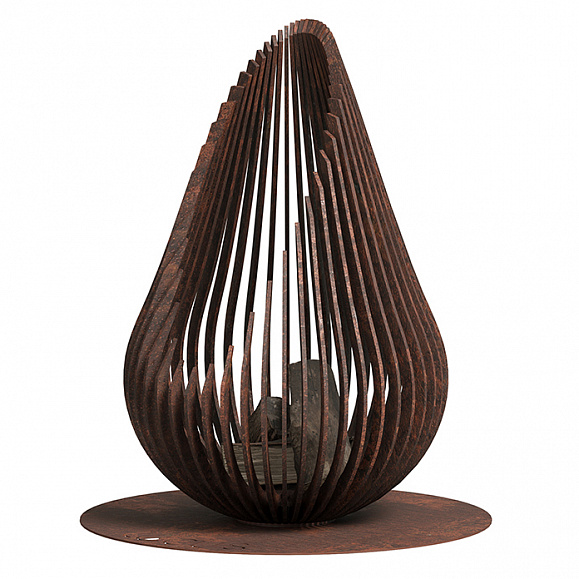 Костровая чаша Vitgarden LOCUS ONE corten из стали 120x80x80 см фото 1