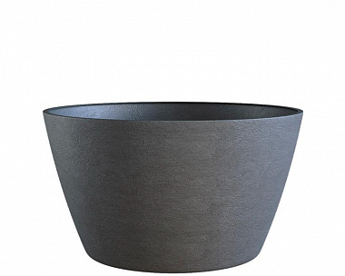 Кашпо Concretika Bowl D80 H45 Premium Grey