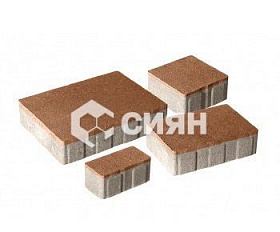 Тротуарная плитка Сиян Бавария П24-6 60 мм Персик