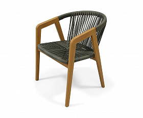 Будапешт стул из искусственного ротанга, цвет темно-серый