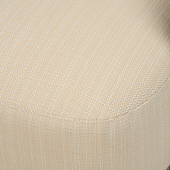 Альбано кресло плетеное из роупа, каркас алюминий светло-серый (RAL7035) муар, роуп серый меланж круглый, ткань Mossle светло-бежевая фото 6