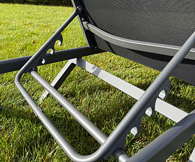 Шезлонг Enzo Royal Family из алюминия черный