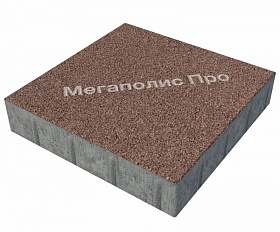 Тротуарная плитка Фабрика Готика Квадрат 400х400х100 мм Сильвер 7