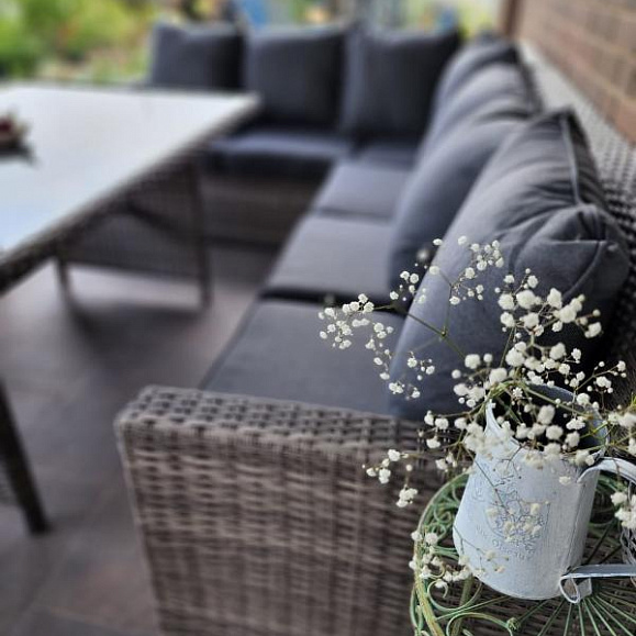 Комплект мебели Zorro Plus Royal Family из искусственного ротанга, цвет серый фото 10