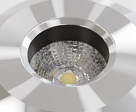 Встраиваемый светильник Flash Maytoni O044DL-L1S3K3 цвет Серебро