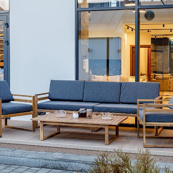 Лаунж-зона Brooklyn Royal Family из дерева, цвет серый фото 2