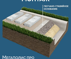 Пошаговая плита для дорожек Terrafaktura Лонго 900х300х80 мм Таежный ягель