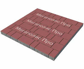 Тротуарная плитка Выбор Старый город А.1.Фсм.4 40 мм. Красный