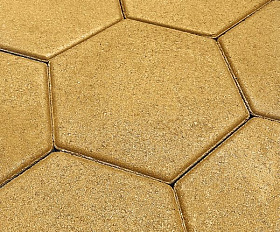 Тротуарная плитка Koldiz Шестигранник 60 мм Моно Желтый