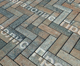 Тротуарная плитка Выбор Паркет Б.4.П.6 Листопад Гранит Клен