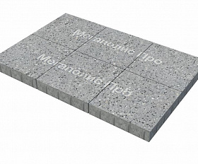 Тротуарная плитка Фабрика Готика Квадрат 400х400х80 мм Галенит FINERRO