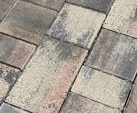 Тротуарная плитка Koldiz Новый Город 60 мм Оникс Коралловый