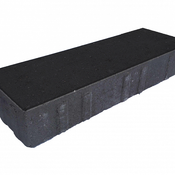 Тротуарная плитка Лидер 40 Паркет 150х450х80 мм Черный фото 1