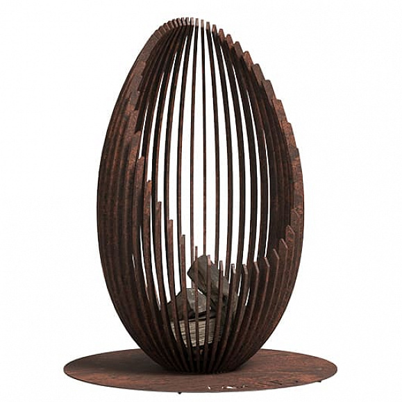 Костровая чаша Vitgarden LOCUS AIR corten из стали 120x80x80 см фото 1