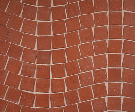 Клинкерная брусчатка ЛСР Лондон квадро 100х100х50 мм, красный