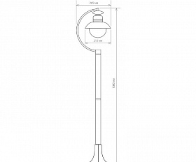 Уличный светильник Elektrostandard Talli F IP44 GL 3002F брауни