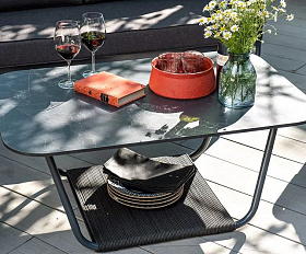 Журнальный столик Гранада 4SIS, цвет черный мрамор