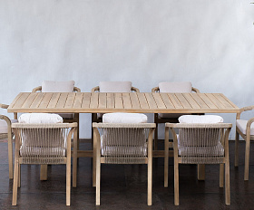 Обеденная группа из акации RIMINI L Joygarden